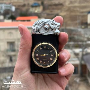 فندک دو حالته تمساح ساعت دار Crocodile Lighter Clock