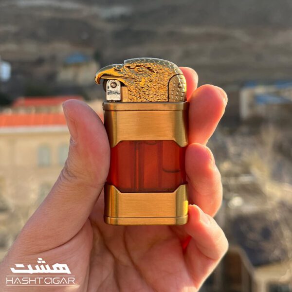 فندک دو حالته عقابی وسط شیشه Eagle Lighter